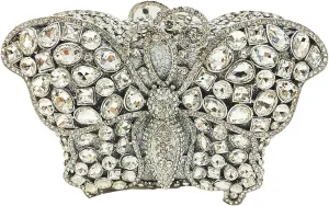 Stylish Women Butterfly Evening Bag Insect Diamond Clutch Chic Rhinestone Purse Luxury Stone Bag for Prom Party