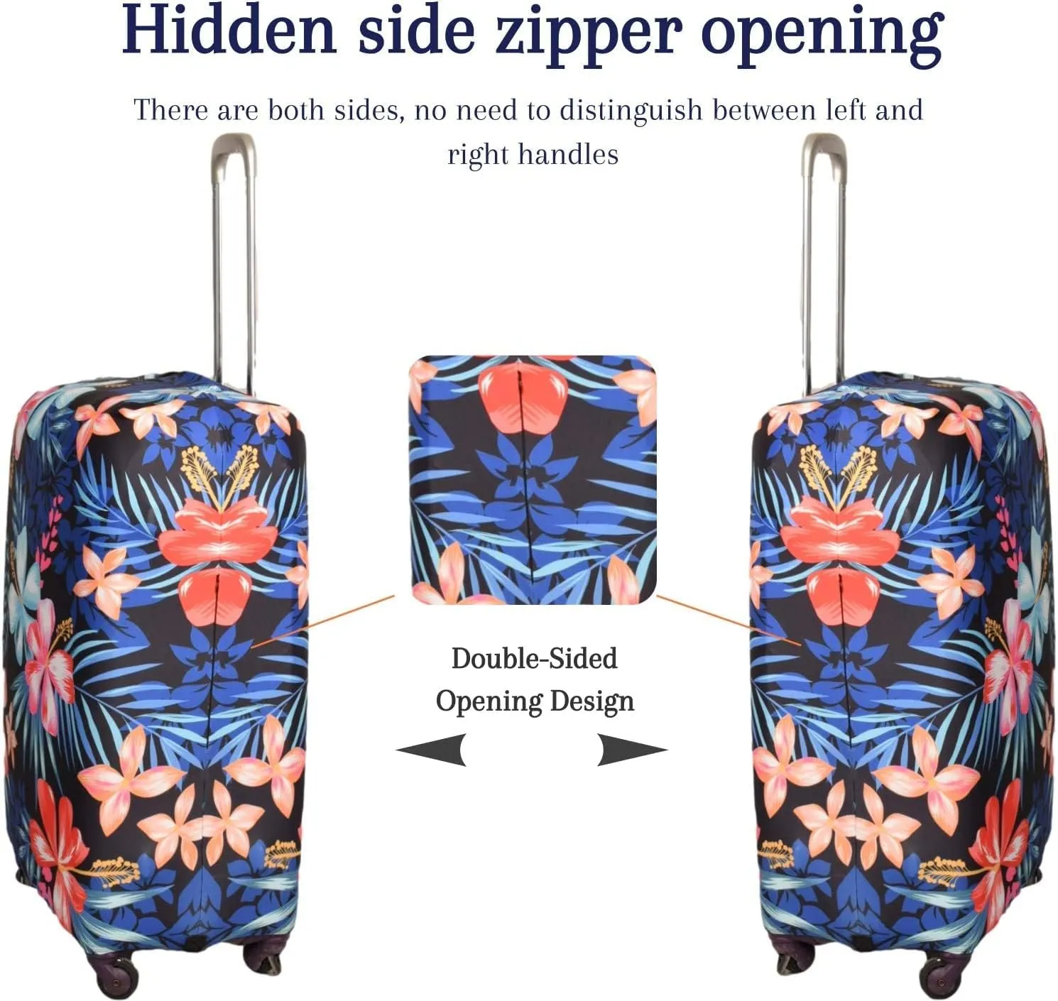 Suitcase Cover, Carry on Luggage Cover Protector - Travel Elastic Spandex Luggage Covers Fits 29 30 Inch Flower