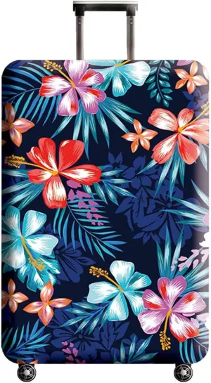 Suitcase Cover, Carry on Luggage Cover Protector - Travel Elastic Spandex Luggage Covers Fits 29 30 Inch Flower
