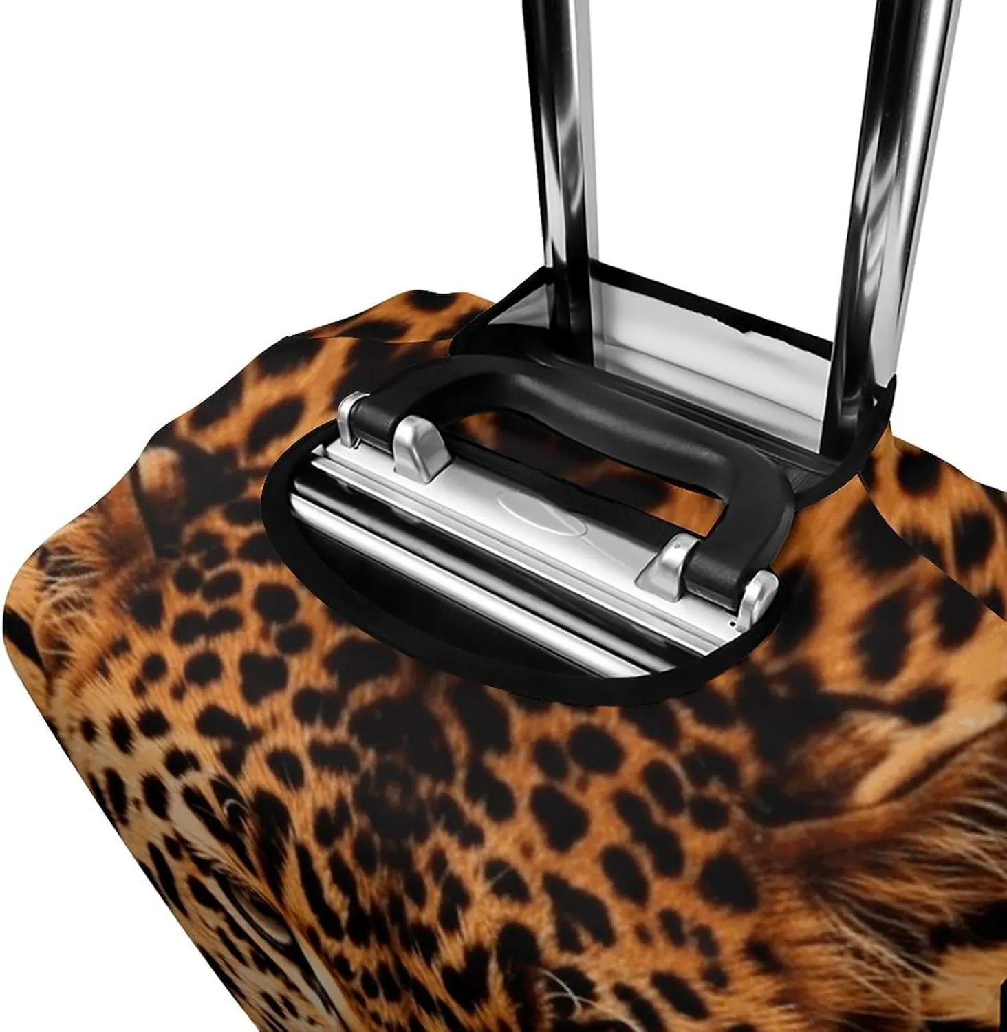 Suitcase Covers for Luggage Washable Luggage Cover Depict A Leopard Luggages Wheel Covers Elastic Travel Carry On Suitcase Cover Travel Luggages Protector Sleeve Fit 29-32 Inch L