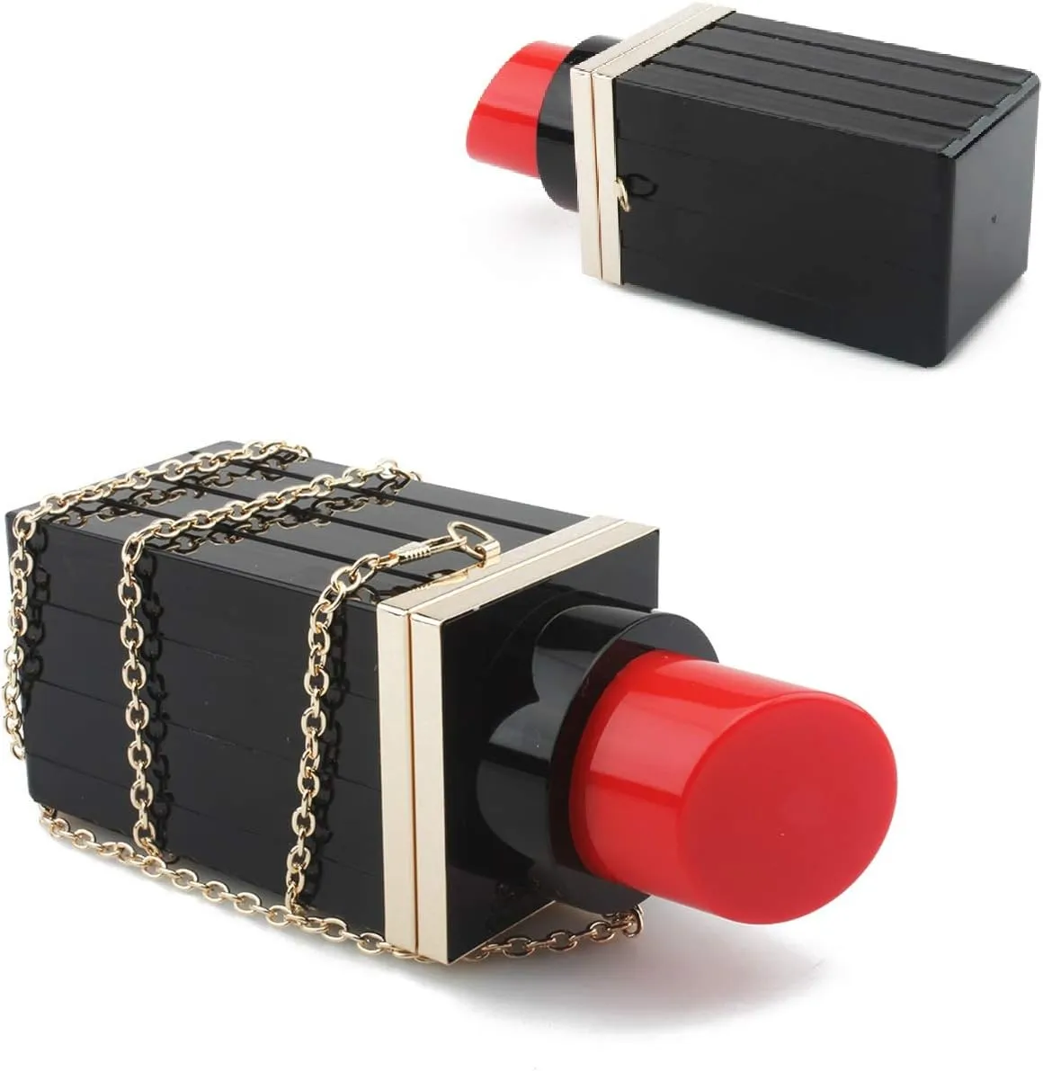 SUKUTU Acrylic Lipstick Purse Box Clutch Lips Party Womens Evening Purse for Teen Girls