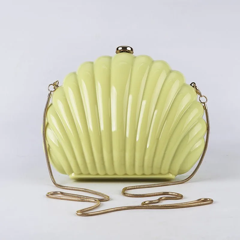 Summer Candy Colors Shell Clutch Purse