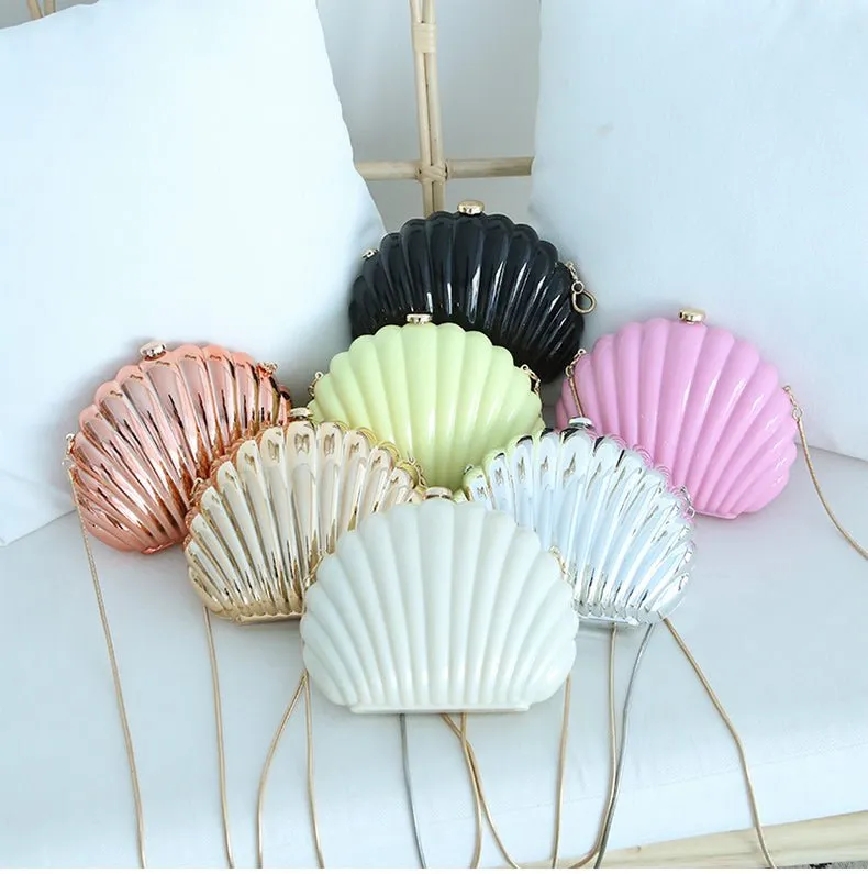 Summer Candy Colors Shell Clutch Purse