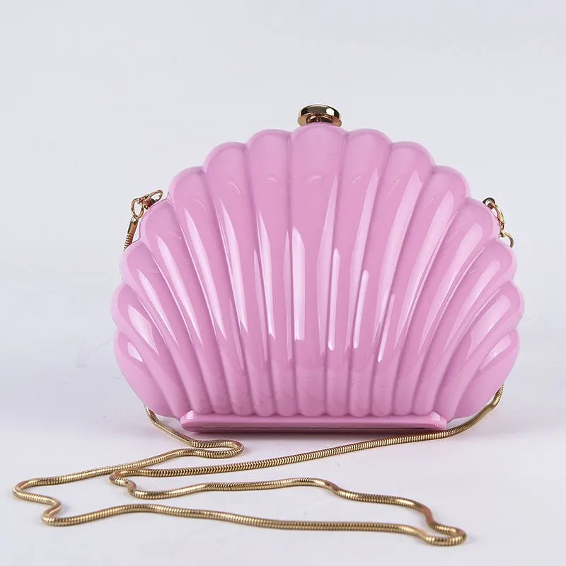 Summer Candy Colors Shell Clutch Purse