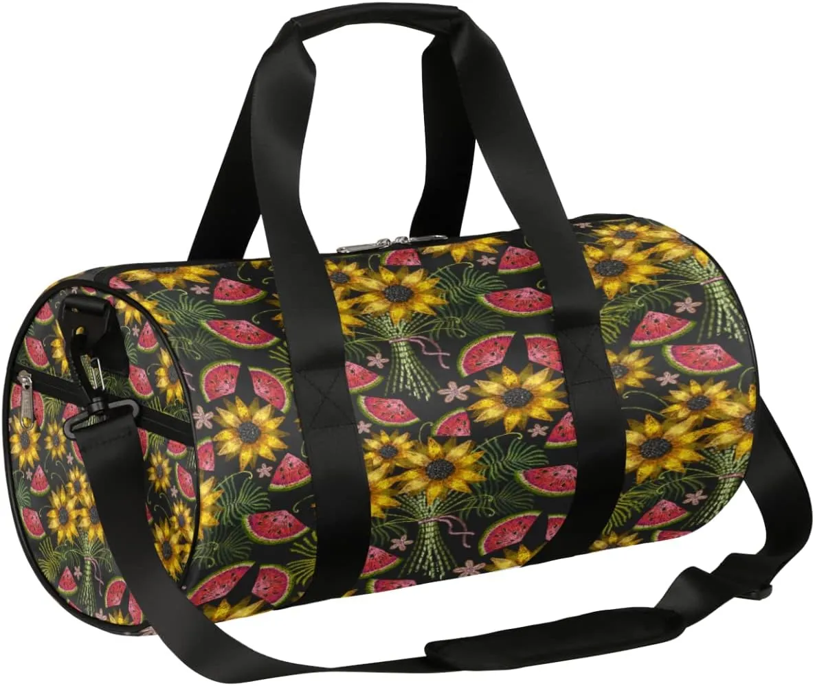 Sunflower Watermelon Tribe Ethnic Gym Bag Small Gym Duffel Bags for Men Women Overnight Weekender Bag Lightweight Sport Duffle Bag Carry On Gymbag