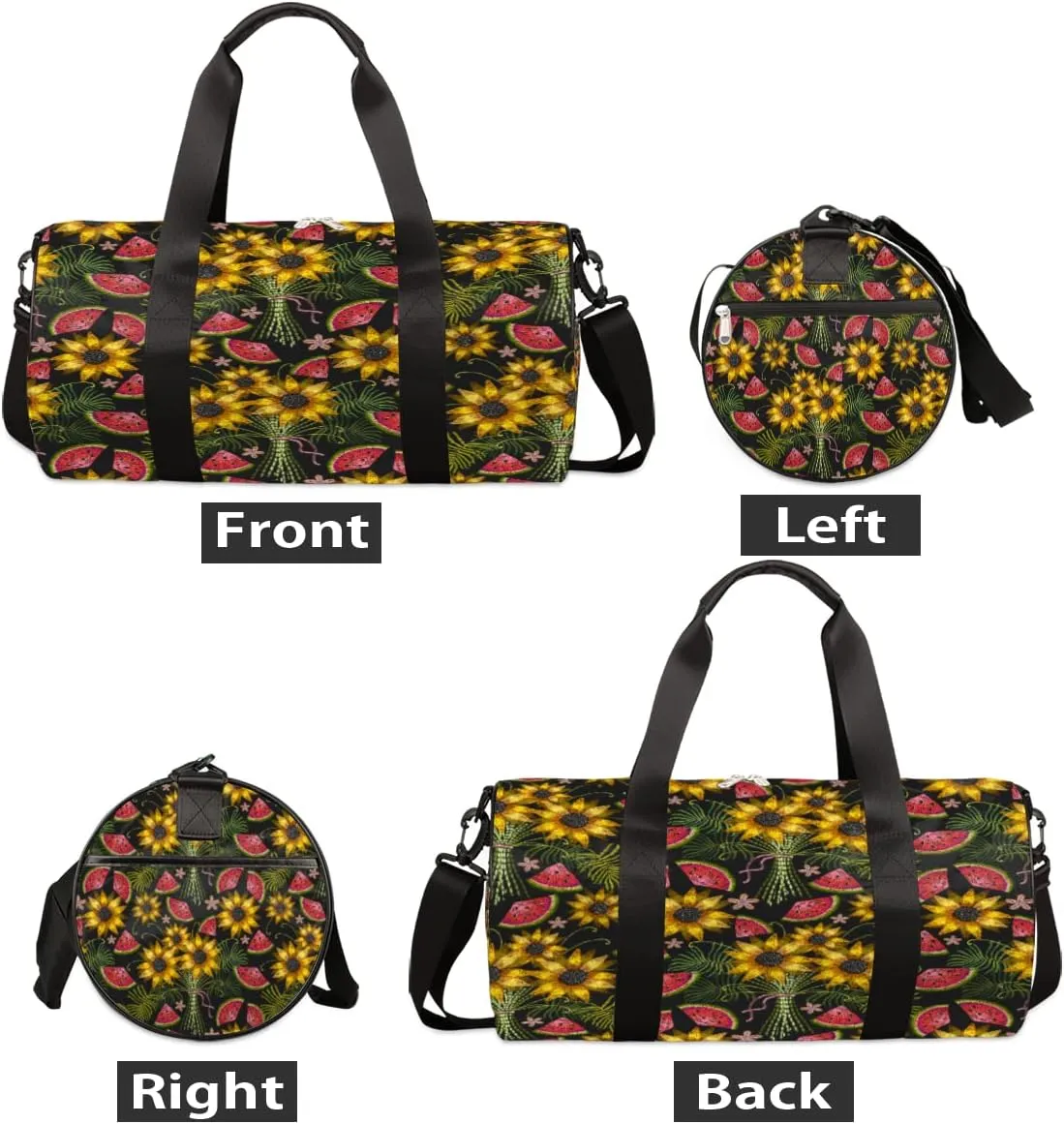 Sunflower Watermelon Tribe Ethnic Gym Bag Small Gym Duffel Bags for Men Women Overnight Weekender Bag Lightweight Sport Duffle Bag Carry On Gymbag