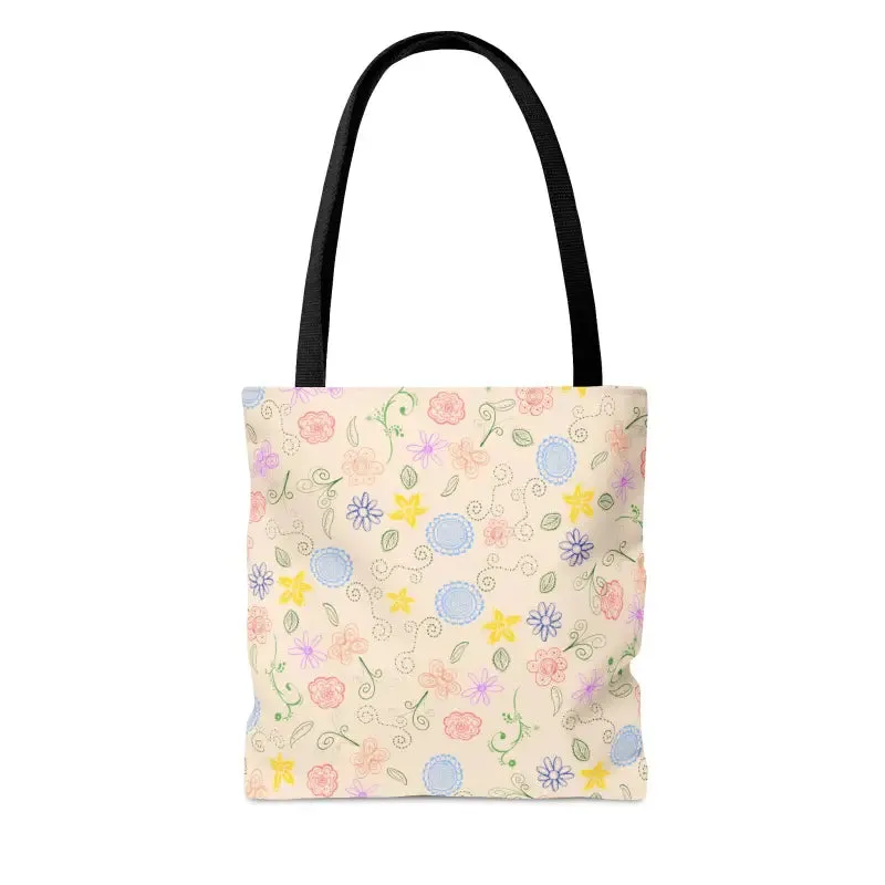 Sunny Style Yellow Floral Pattern Tote