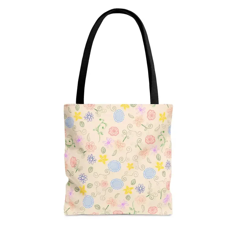 Sunny Style Yellow Floral Pattern Tote