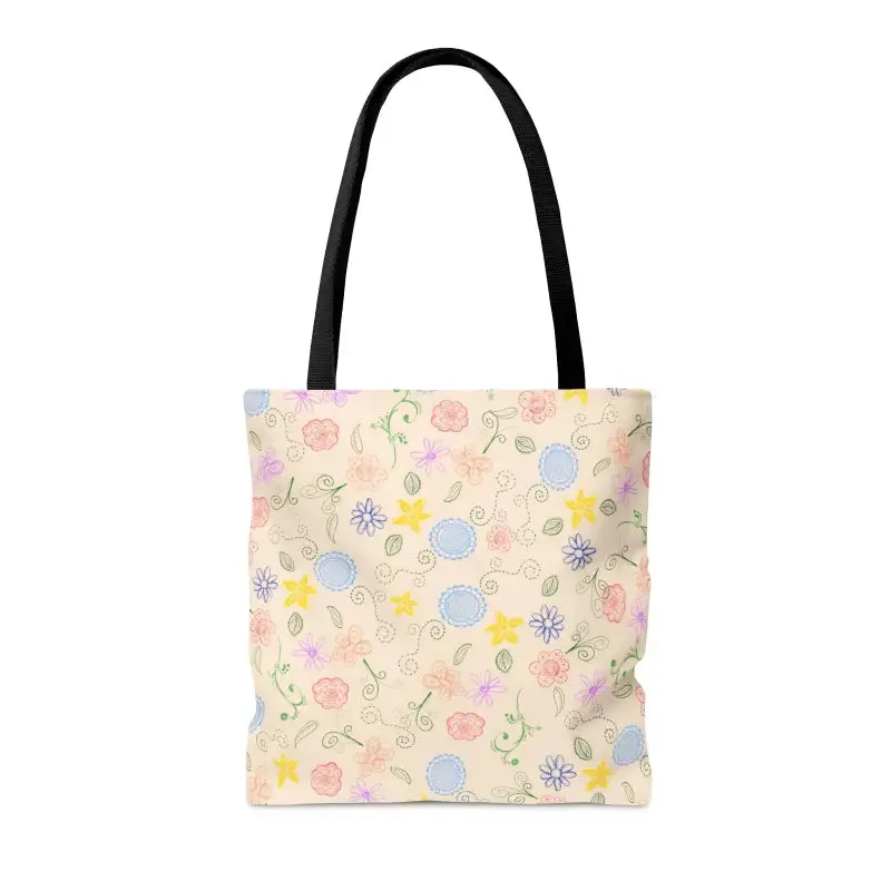 Sunny Style Yellow Floral Pattern Tote