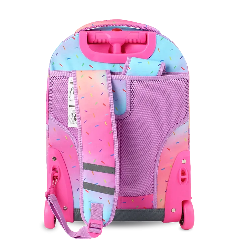 Sunrise Rolling Backpack (18 Inch) in Confetti