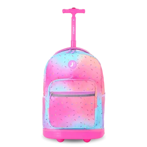Sunrise Rolling Backpack (18 Inch) in Confetti