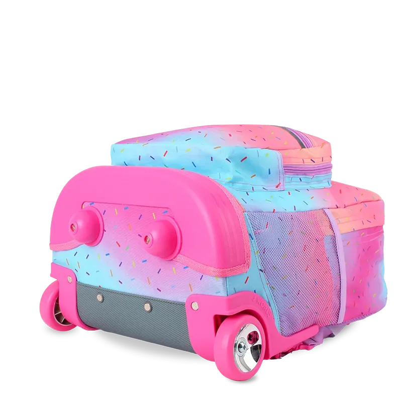 Sunrise Rolling Backpack (18 Inch) in Confetti