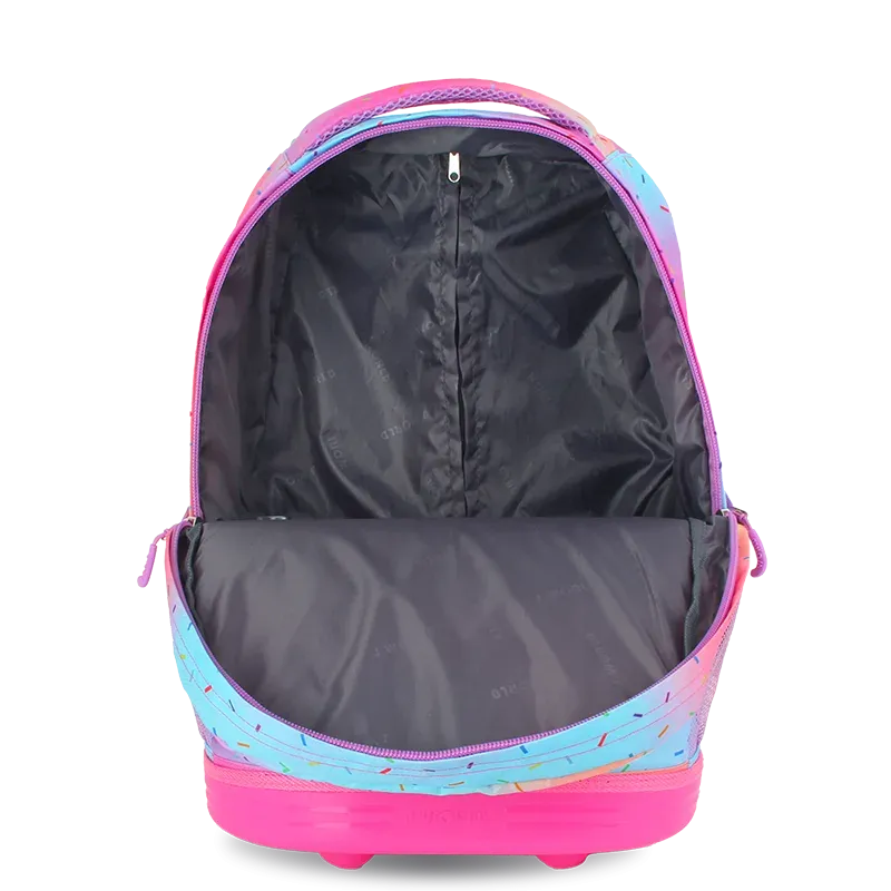Sunrise Rolling Backpack (18 Inch) in Confetti