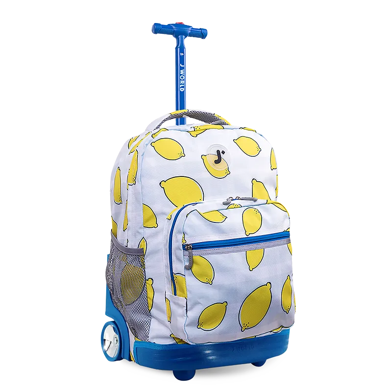 Sunrise Rolling Backpack (18 Inch) in Lemona - Final Sale
