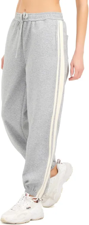 Sweatpants Women with Pockets,Lightweight Jogger Pants for Women, 60% Cotton Comfy Baggy Sweatpants