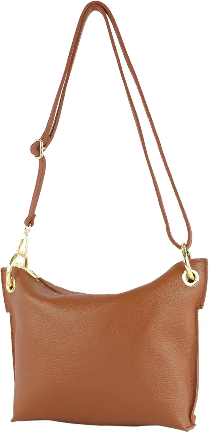 T243 / T252 women's leather shoulder bag, evening bag handmade in Italy