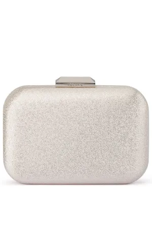 Tamar Metallic Clutch - Silver
