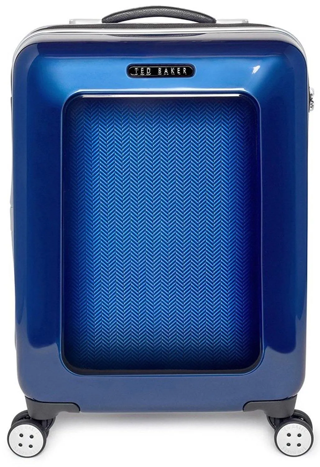 Ted Baker Hardsider Herringbone Collection Carry-On 4-Wheel Carry-On Luggage