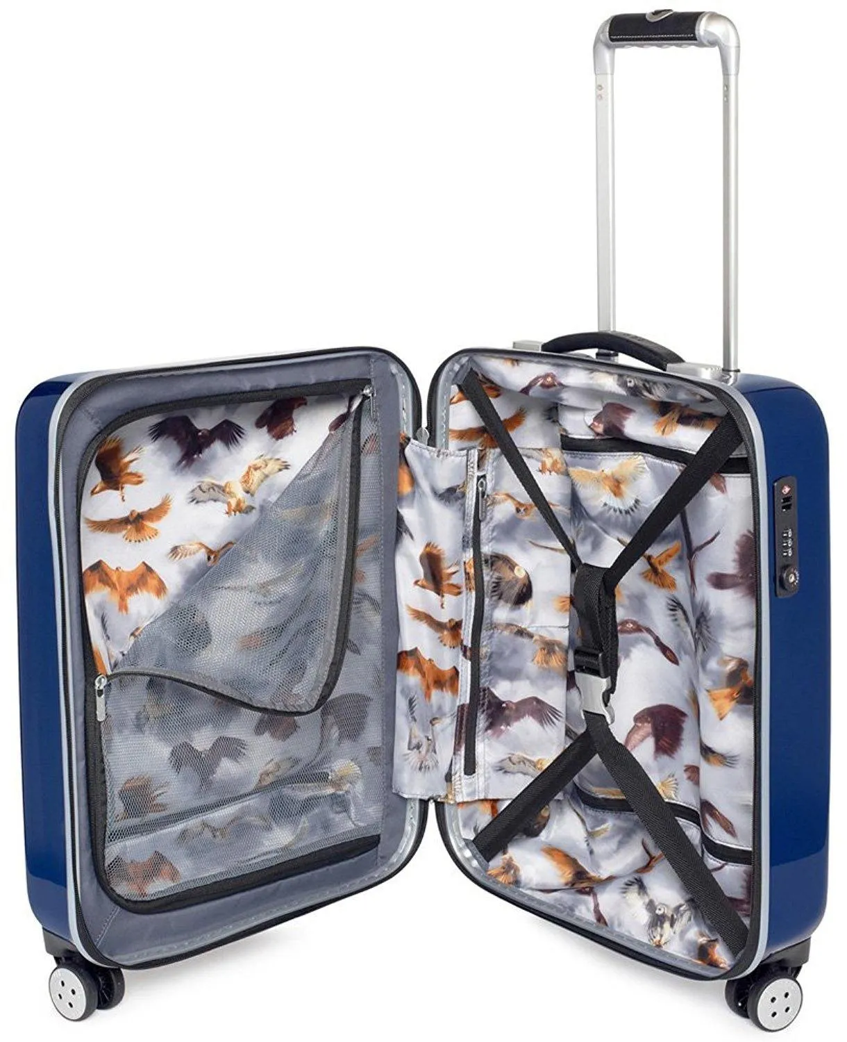Ted Baker Hardsider Herringbone Collection Carry-On 4-Wheel Carry-On Luggage