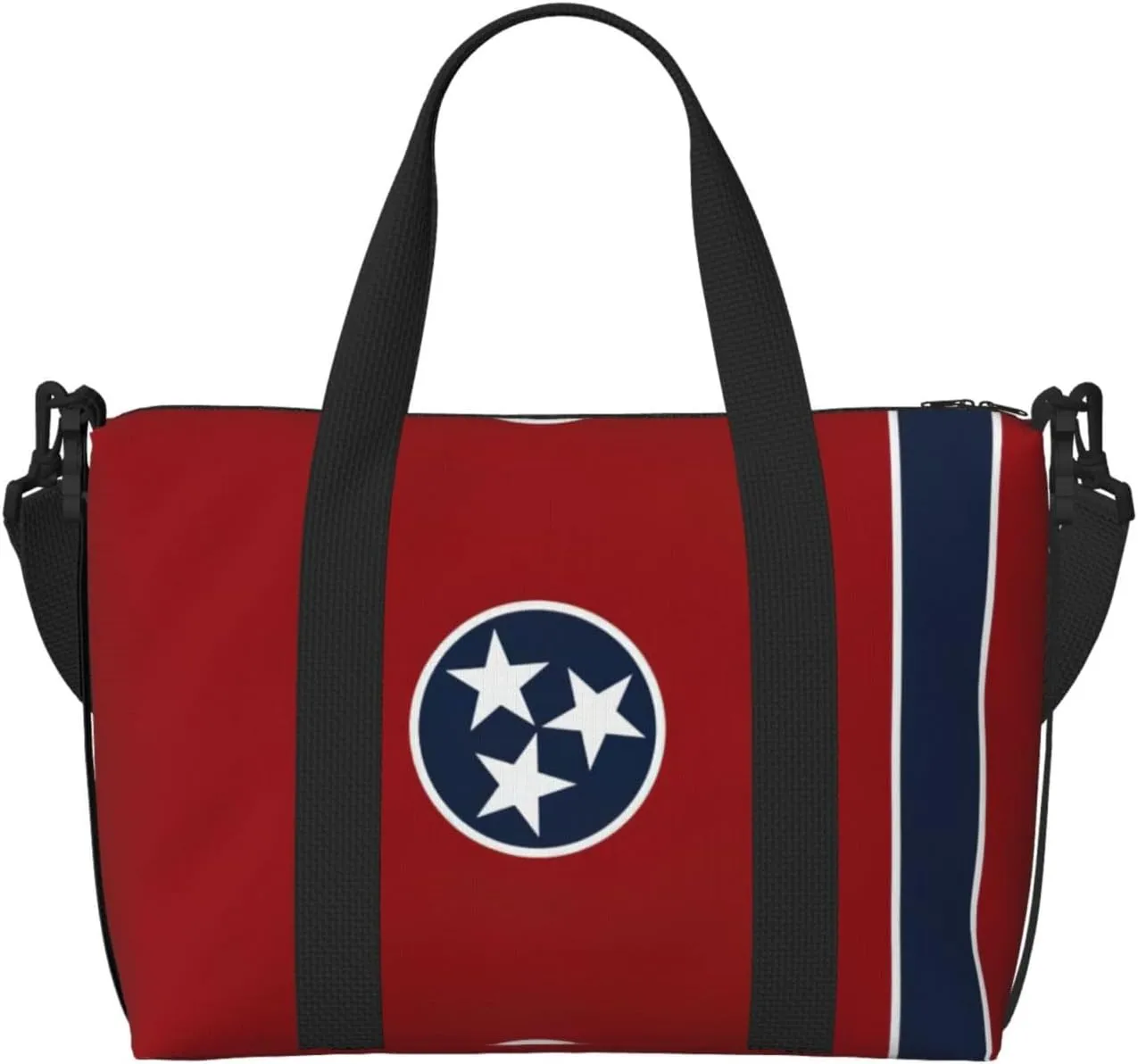 Tennessee state flag print Womens travel bags, weekender carry on for women, sports Gym Bag, Overnight Carry on Bag