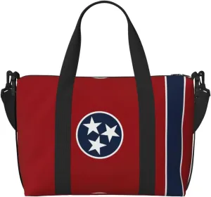 Tennessee state flag print Womens travel bags, weekender carry on for women, sports Gym Bag, Overnight Carry on Bag