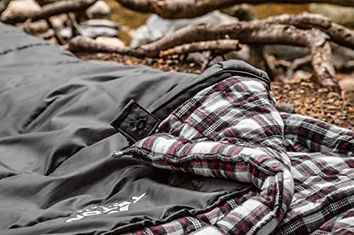 TETON Sports Fahrenheit XXL, -25, 20, and 0 Degree Sleeping Bag for Adults; Warm Cotton Lining for Camping in Comfort, All Weather Sleeping Bags