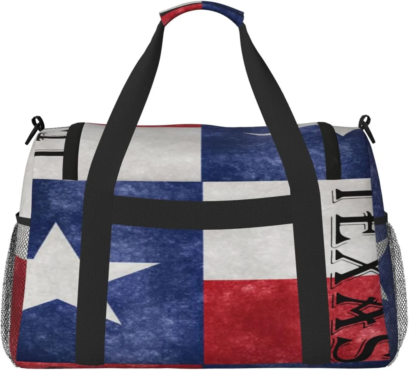 Texas Lone Star Travel Duffel Bag Large Foldable Waterproof Overnight Bag For Beach Swim Bags Pool Sports Gym