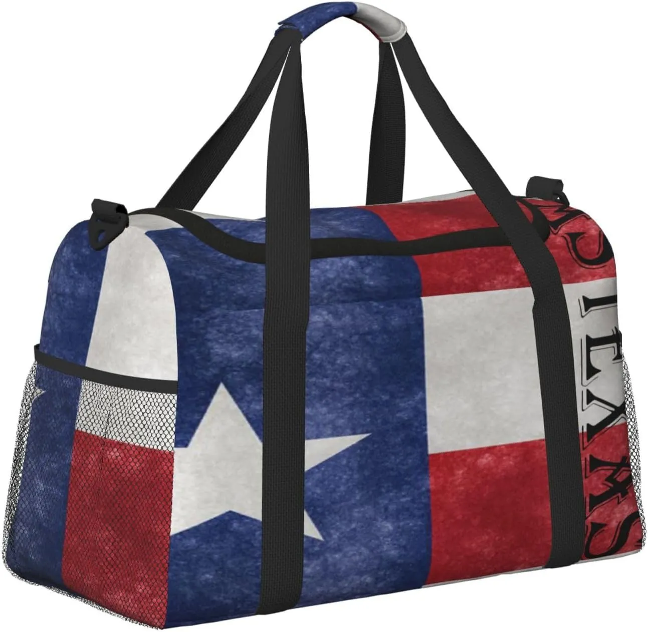 Texas Lone Star Travel Duffel Bag Large Foldable Waterproof Overnight Bag For Beach Swim Bags Pool Sports Gym