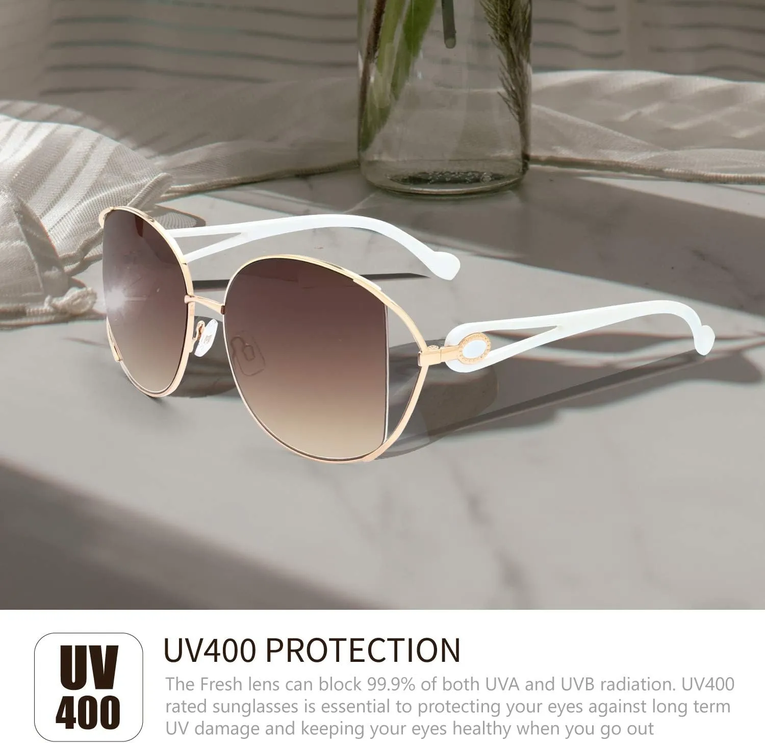 The Fresh Classic Crystal Elegant Women Beauty Design Sunglasses Gift Box