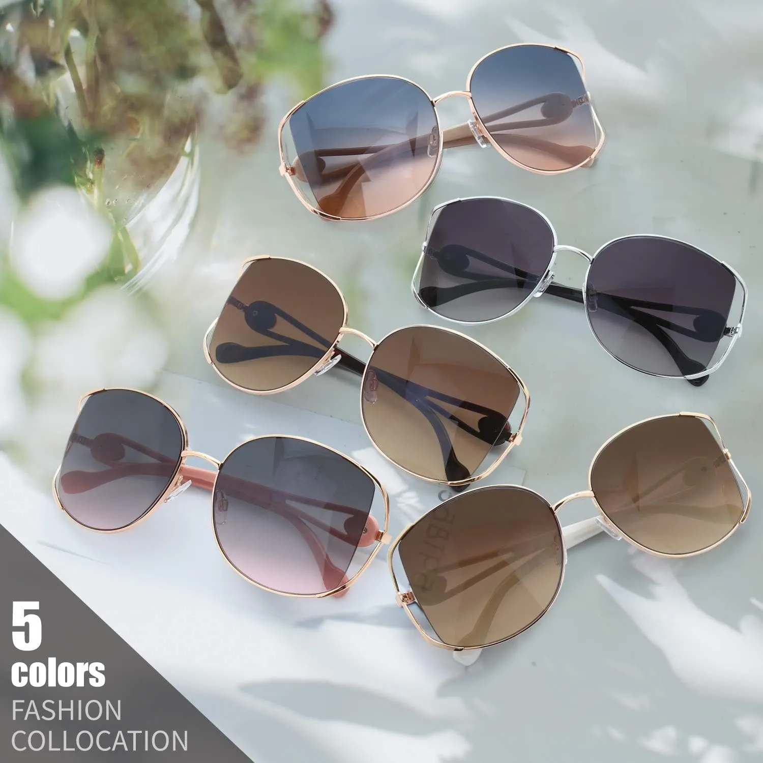 The Fresh Classic Crystal Elegant Women Beauty Design Sunglasses Gift Box