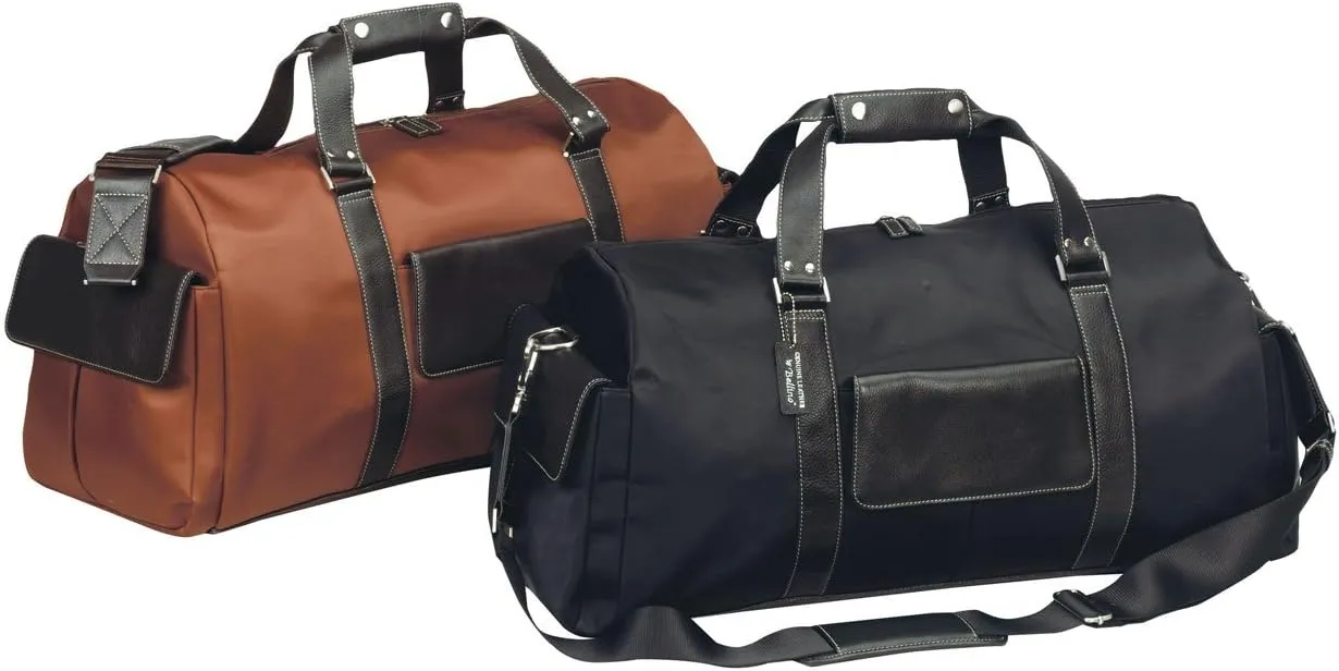 The Italian Carry-on Weekend Travel Duffel Bag -BLACK