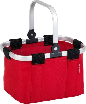 Theo Klein| reisenthel Shopping Basket carrybag Mini, red I Shopping Accessory with Aluminium Frame and Foldable Handle I Measurements: 25 cm x 17.5 cm x 16.5 cm I Toys for Children Aged 3 and Over.