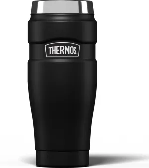 Thermos 101556 Stainless King Travel Tumbler Matt Black, 0.47 L