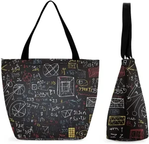 This Mathematics And Physics Women's Shopping Bag Foldable Washable Shoulder Bag Adopts High-definition Printing Technology, with Clear Patterns And Rich Colors. There Are Many Patterns to Choose from