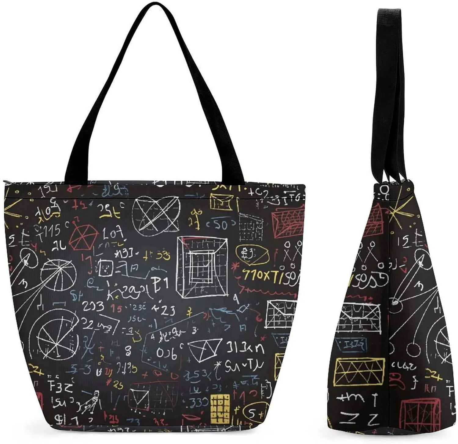 This Mathematics And Physics Women's Shopping Bag Foldable Washable Shoulder Bag Adopts High-definition Printing Technology, with Clear Patterns And Rich Colors. There Are Many Patterns to Choose from