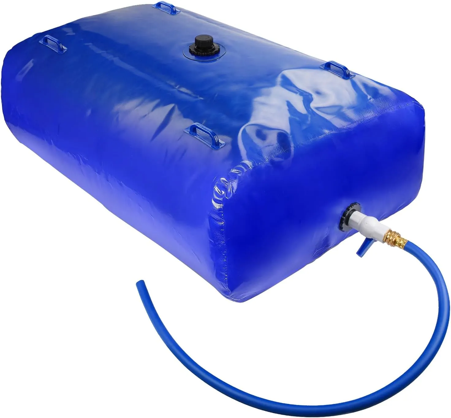 TooTaci 528Gal Large Capacity Water Storage Bladder, Portable Water Tank with Hose and 3/4" Adapters, Collapsible 2000L Reservoir for Garden Watering, Drought Resistance, Agricultural Irrigation