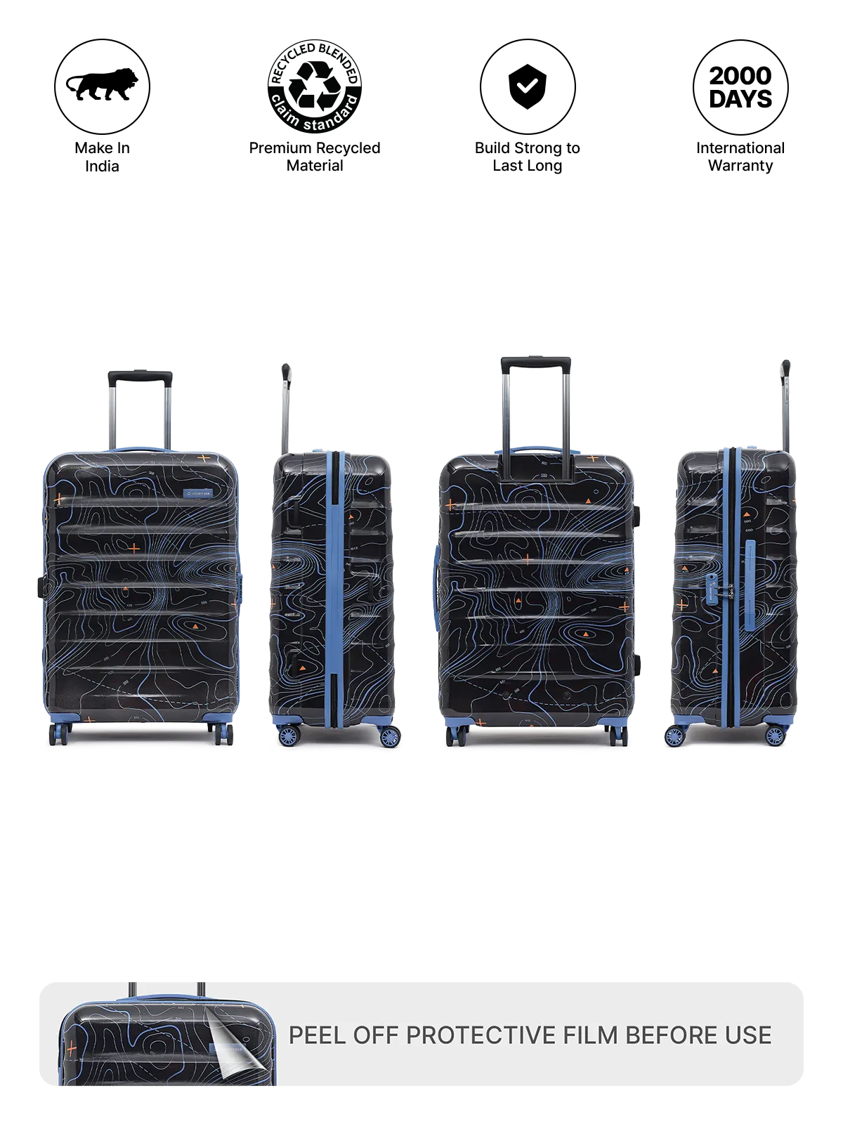 Topo Black Set of 2 (M L) Trolley