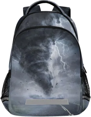 Tornado Pattern Backpack for Boys Girls Kids, Laptop Bookbag Lightweight Travel Daypack School Backpacks