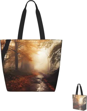 Tote Bag for Women Grocery Bag Reusable Shopping Bag Beautiful Fireworks Handbag Foldable Shoulder Bag