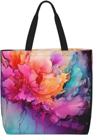 Tote Bag for Women Grocery Bag Reusable Shopping Bag Cool Evil Skull Handbag Foldable Shoulder Bag