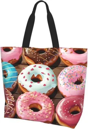 Tote Bag for Women Grocery Bag Reusable Shopping Bag Elephant in the Forest Handbag Foldable Shoulder Bag