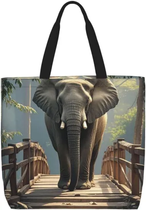 Tote Bag for Women Grocery Bag Reusable Shopping Bag Flock of Birds Handbag Foldable Shoulder Bag