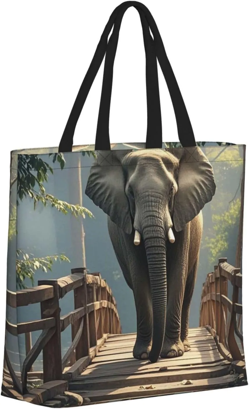 Tote Bag for Women Grocery Bag Reusable Shopping Bag Flock of Birds Handbag Foldable Shoulder Bag