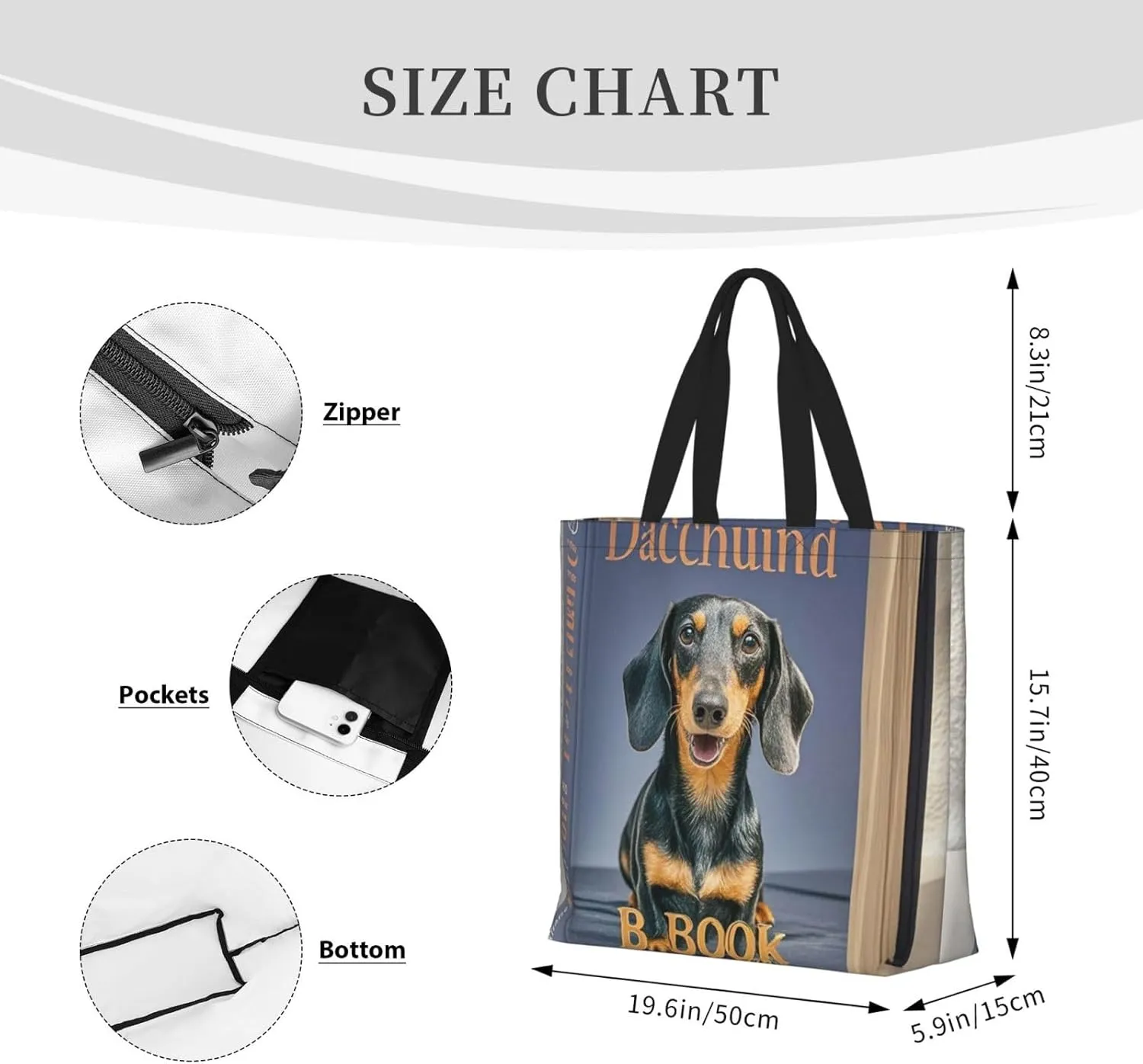 Tote Bag for Women Grocery Bag Reusable Shopping Bag Flock of Birds Handbag Foldable Shoulder Bag