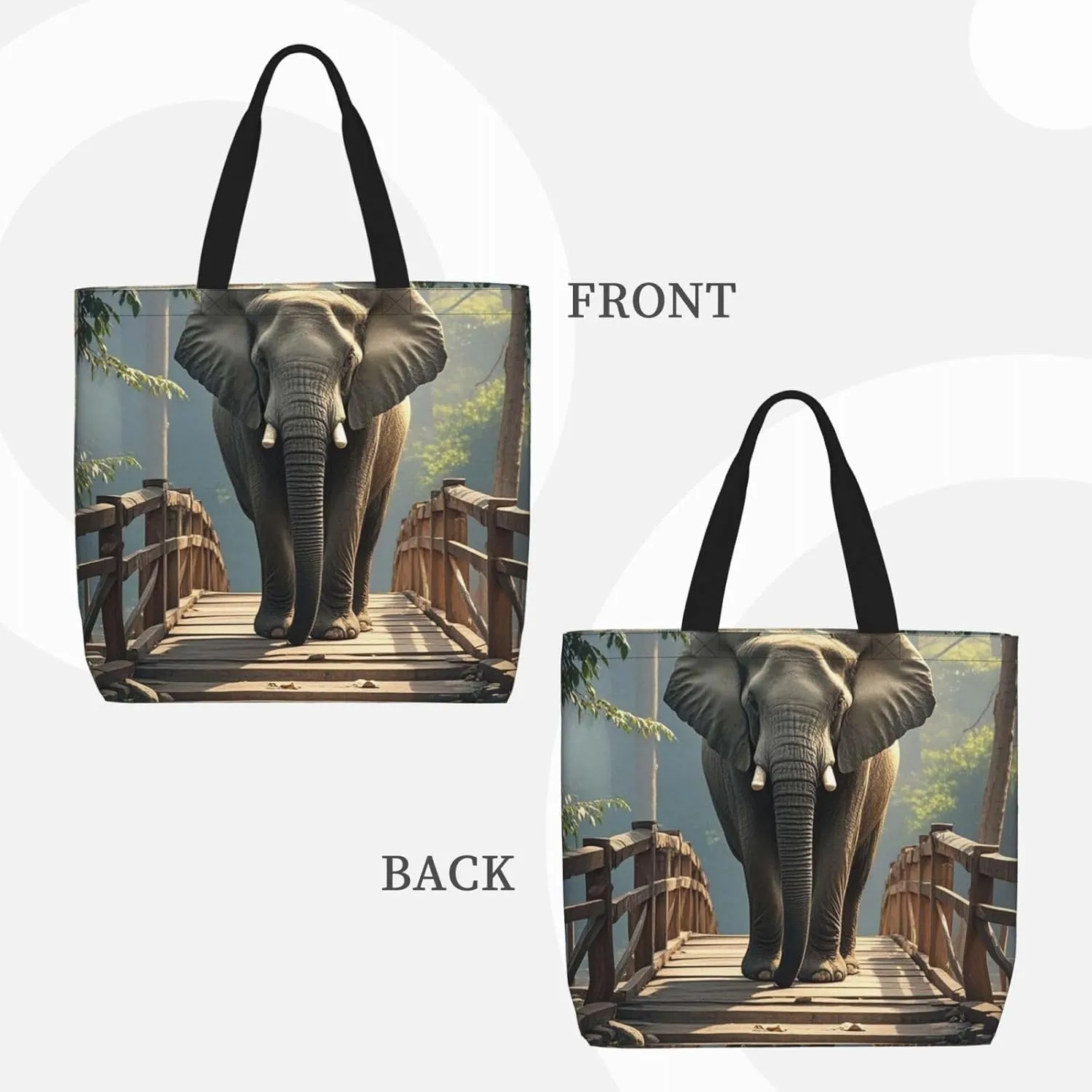 Tote Bag for Women Grocery Bag Reusable Shopping Bag Flock of Birds Handbag Foldable Shoulder Bag