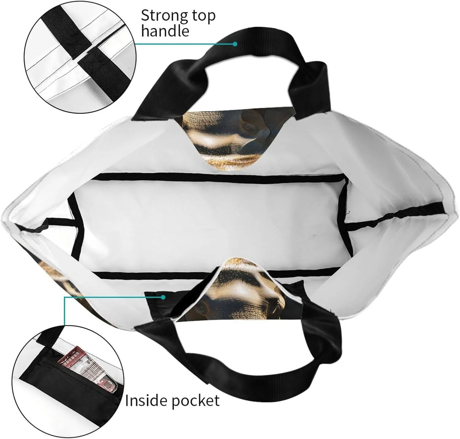 Tote Bag for Women Grocery Bag Reusable Shopping Bag Math question Handbag Foldable Shoulder Bag