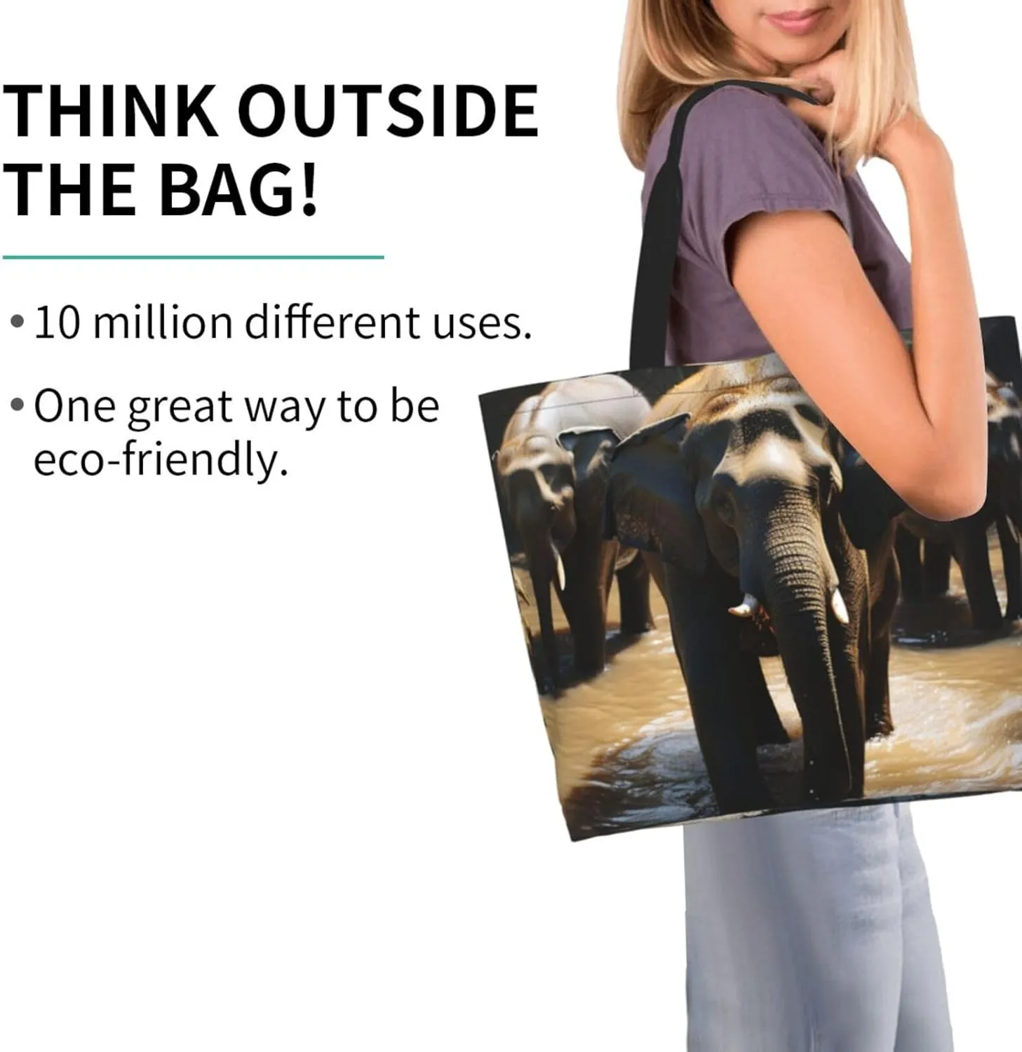 Tote Bag for Women Grocery Bag Reusable Shopping Bag Math question Handbag Foldable Shoulder Bag