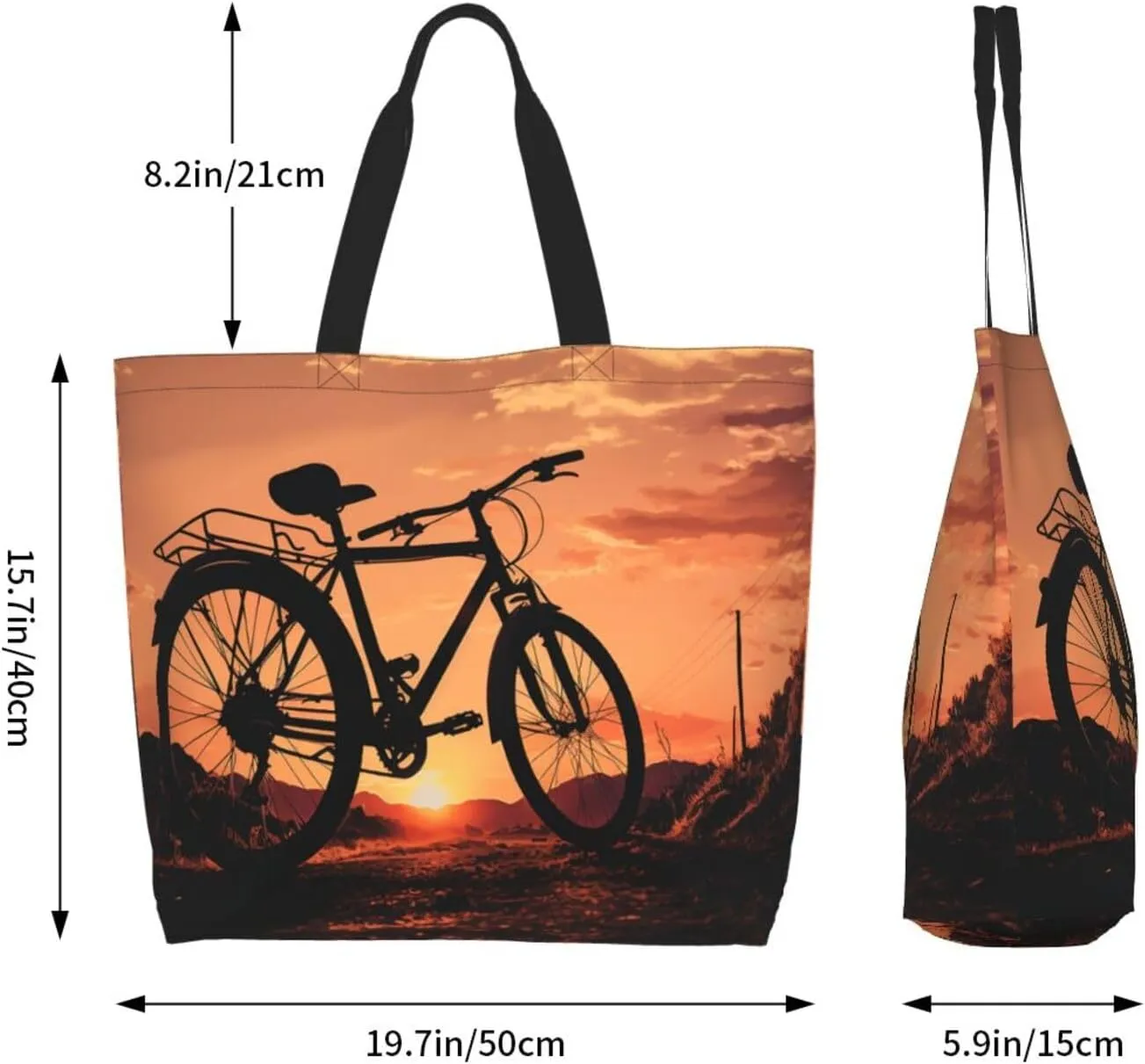 Tote Bag for Women Grocery Bag Reusable Shopping Bag Spiral and curve patterns Handbag Foldable Shoulder Bag