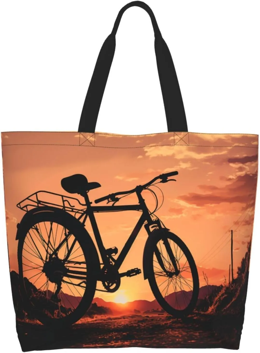 Tote Bag for Women Grocery Bag Reusable Shopping Bag Spiral and curve patterns Handbag Foldable Shoulder Bag