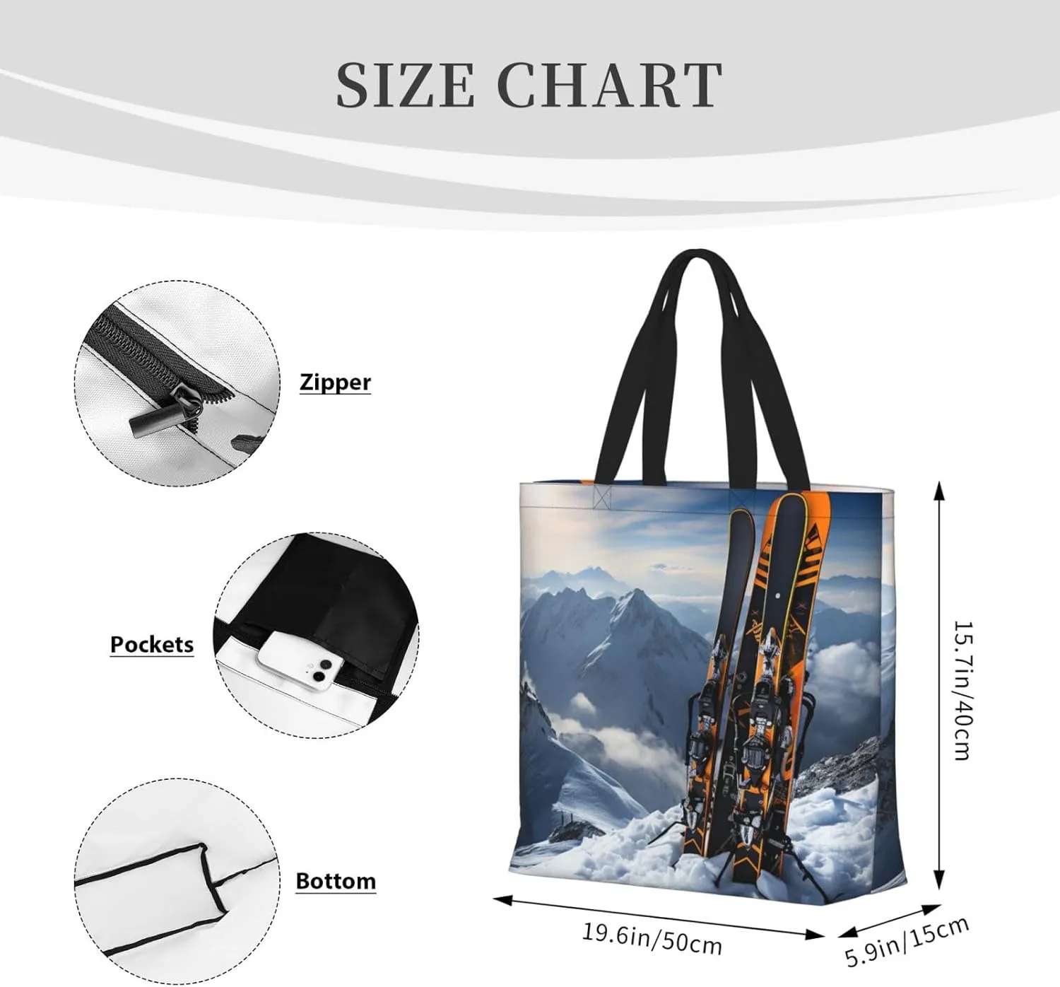 Tote Bag for Women Grocery Bag Reusable Shopping Bag Succulent Plant Handbag Foldable Shoulder Bag